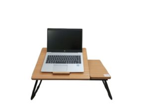 adjustable wooden & metal laptop table 6 height settings, premium quality | purely made in pakistan