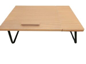 adjustable wooden & metal laptop table 6 height settings, premium quality | purely made in pakistan