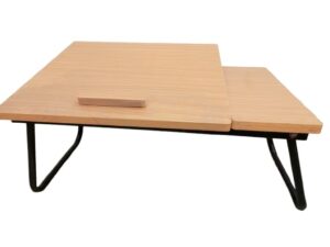 adjustable wooden & metal laptop table 6 height settings, premium quality | purely made in pakistan