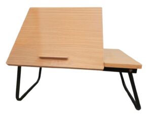 adjustable wooden & metal laptop table 6 height settings, premium quality | purely made in pakistan