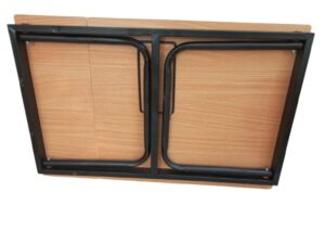 adjustable wooden & metal laptop table 6 height settings, premium quality | purely made in pakistan